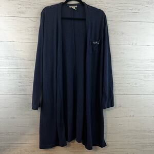 Madewell Blue Embroidered Robe Size M/L